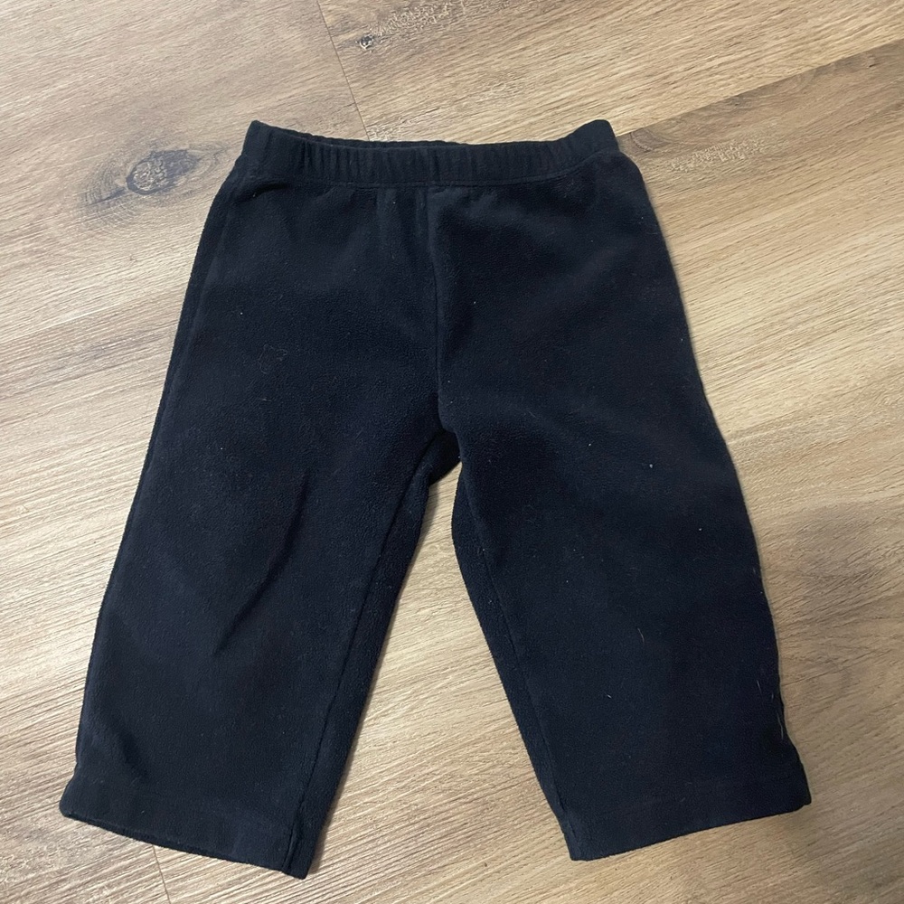 Baby black Carters fleece pants, 12 months‎